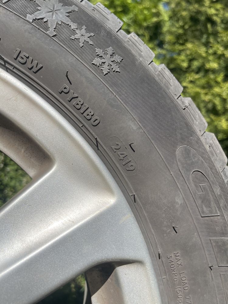 Koła 5x112 Audi Vw 225/55R16 Zima 7 mm bieżnika