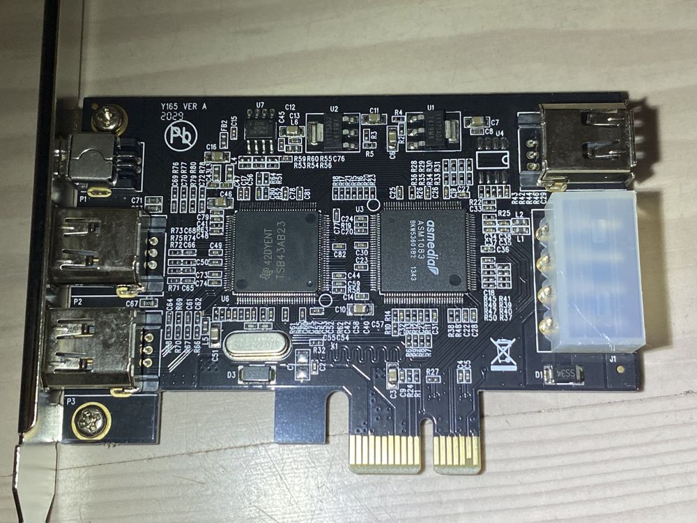 FireWire плата розширення PCI-E 1X, IEEE 1394, чип Texas Instruments