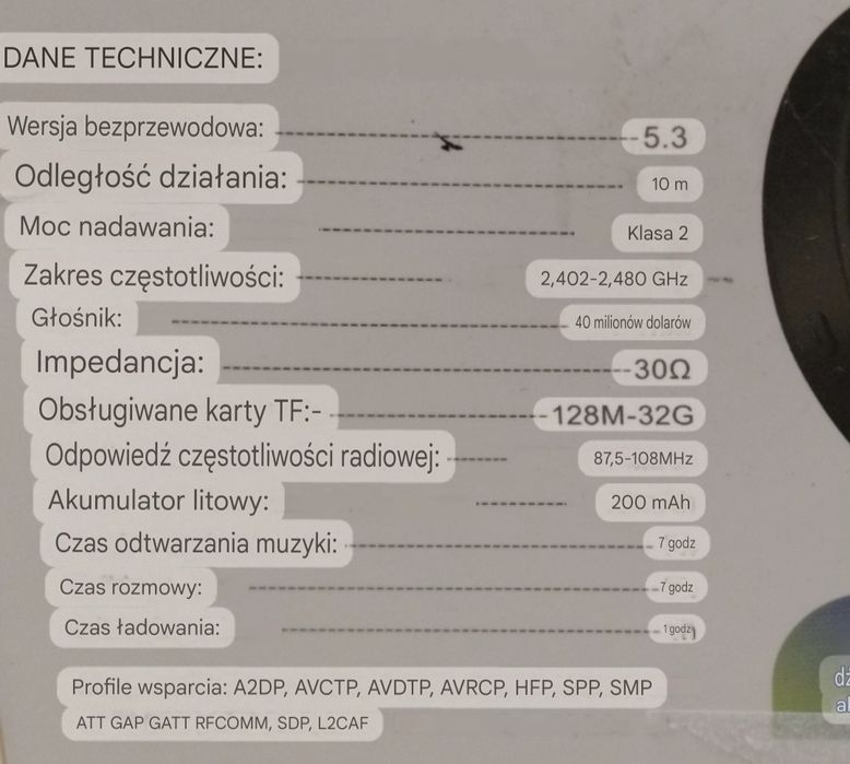 Słuchawki nauszne M10
