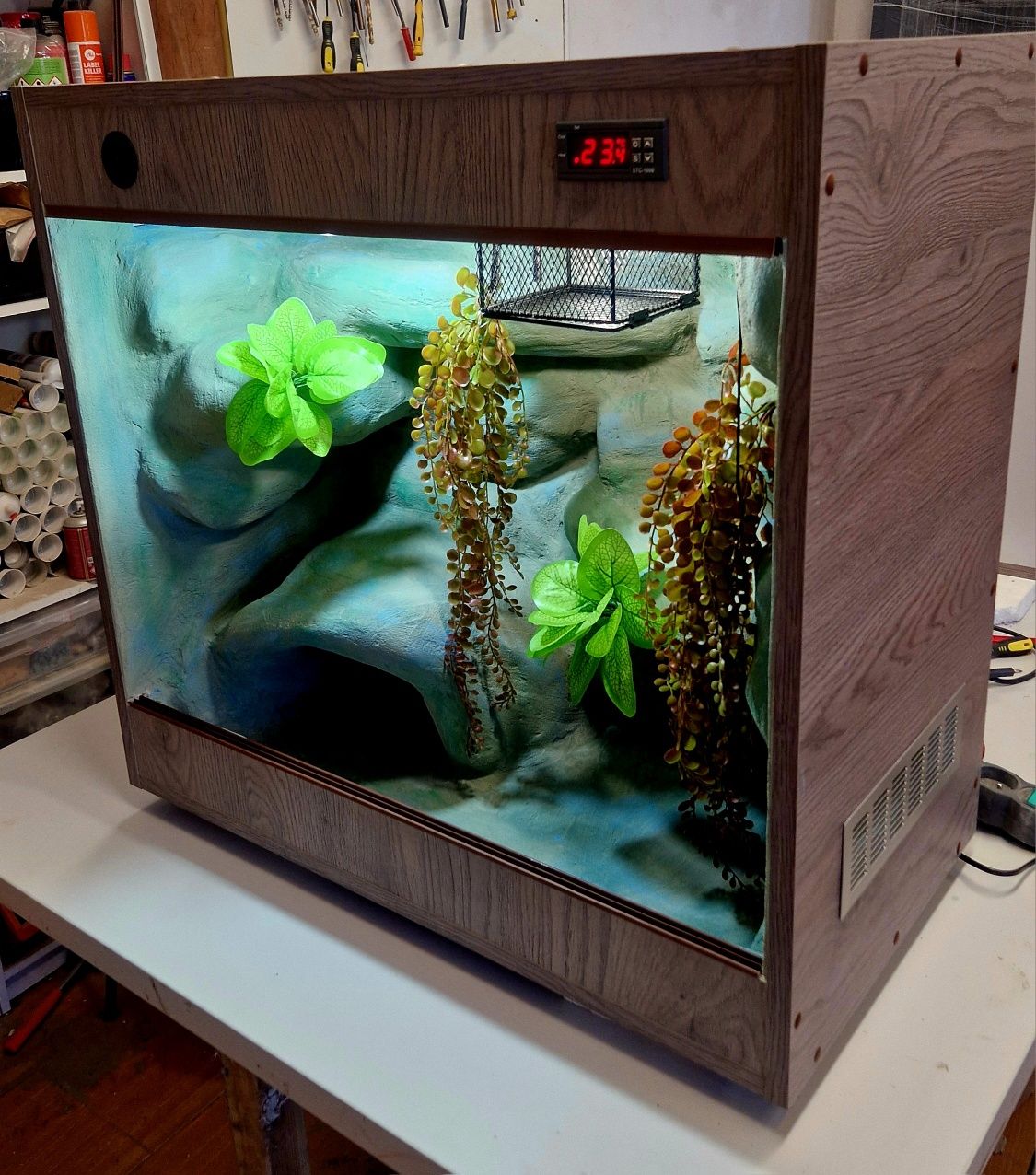Dostępne terrarium dla węża gekona orzęsionego 75x40x70 gwarancja