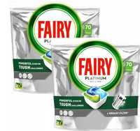 Kapsułki do zmywarki FAIRY PLATINUM All in One Lemon 70 sztuk x2