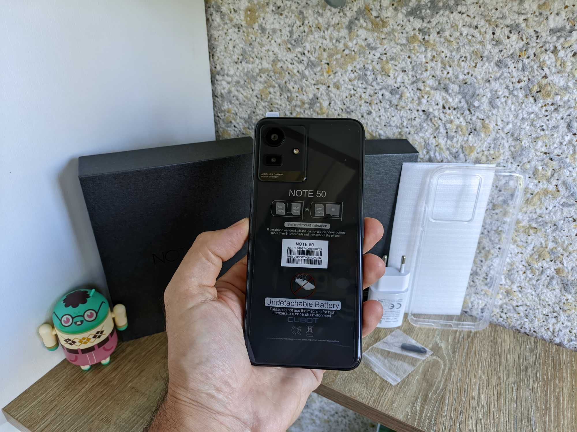 Cubot Note 50 8/256ГБ, 6.56"90Гц, 5200 мАг, 50мп, NFС, Новий смартфон