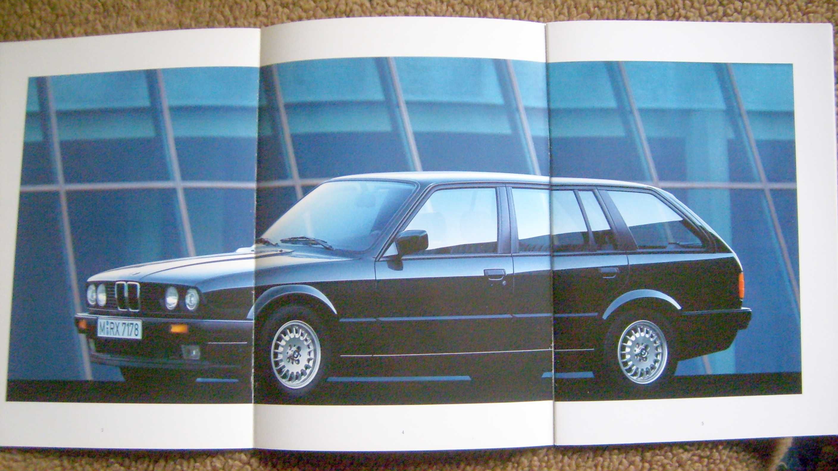 BMW 3 E30 Touring 1991 / 318i 325i 324td / prospekt 38 str. stan BDB