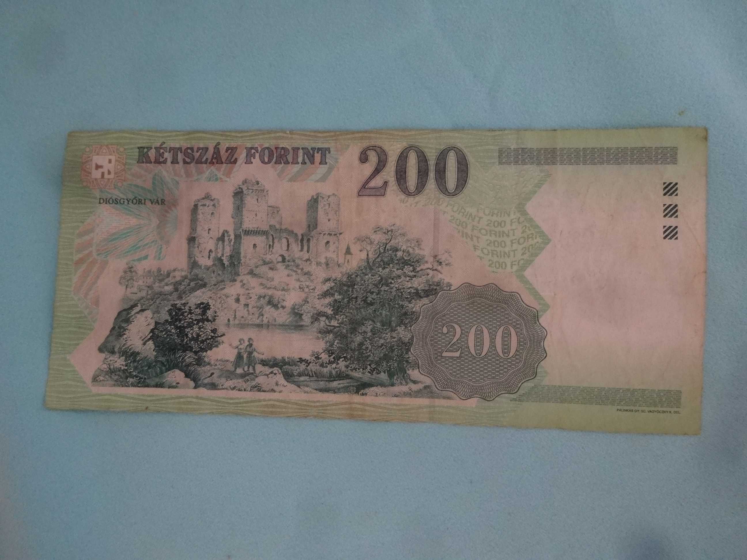 Banknot Węgry 200 Forint rok 2006 Karoly Robert - jak na fotki