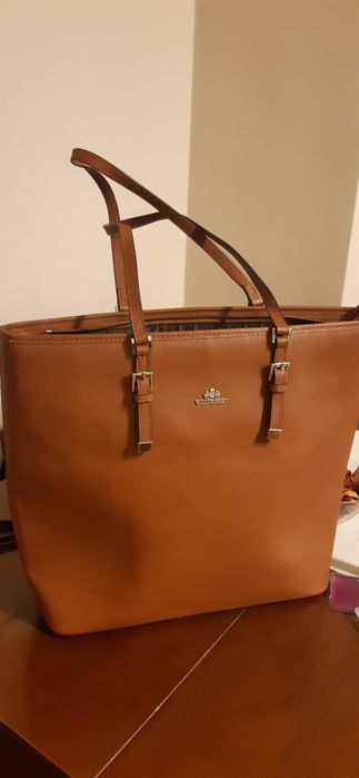 Torebka torba Wittchen brązowa skóra naturalna shoperka