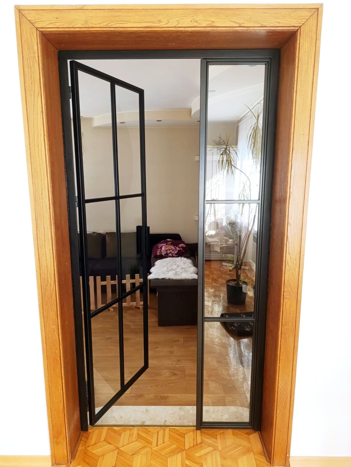 Drzwi szklane loft na wymiar