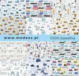 Materiał auta Tkanina bawełniana pojazdy budowlane Bawełna samochody