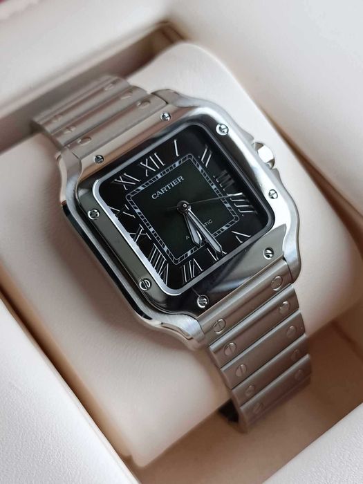 Cartier Santos Medium Green 2023r/ Gwar. do 2031r