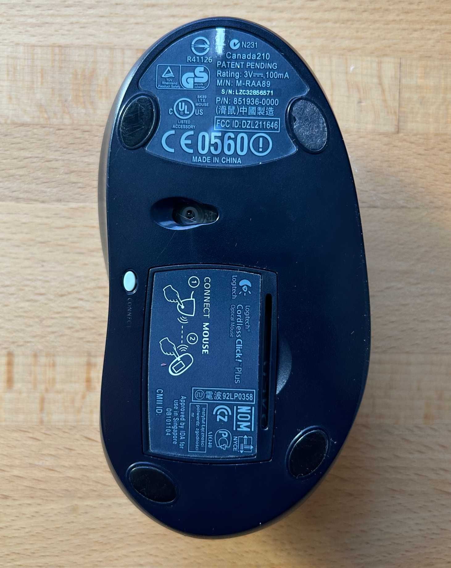Mysz bezprzewodowa Logitech Cordless Click!