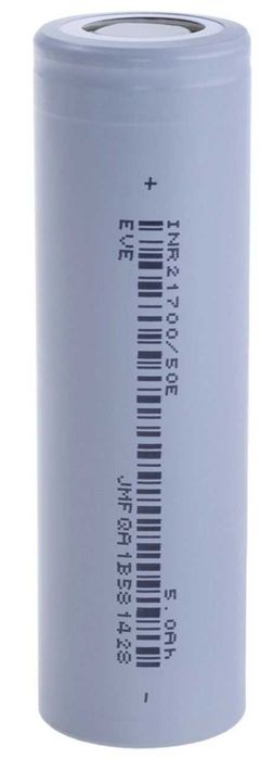 Акумулятори EVE INR21700-50E 5000mAh Li-ion(Оригінал, б.у.)