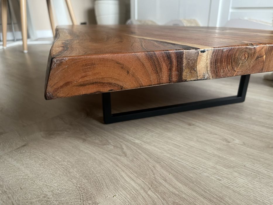 Stolik kawowy, ława, drewno akacjowe