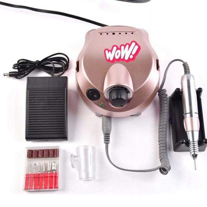 Mocna Frezarka do Paznokci 65W Frezy Profesjonalna Manicure i Pedicure