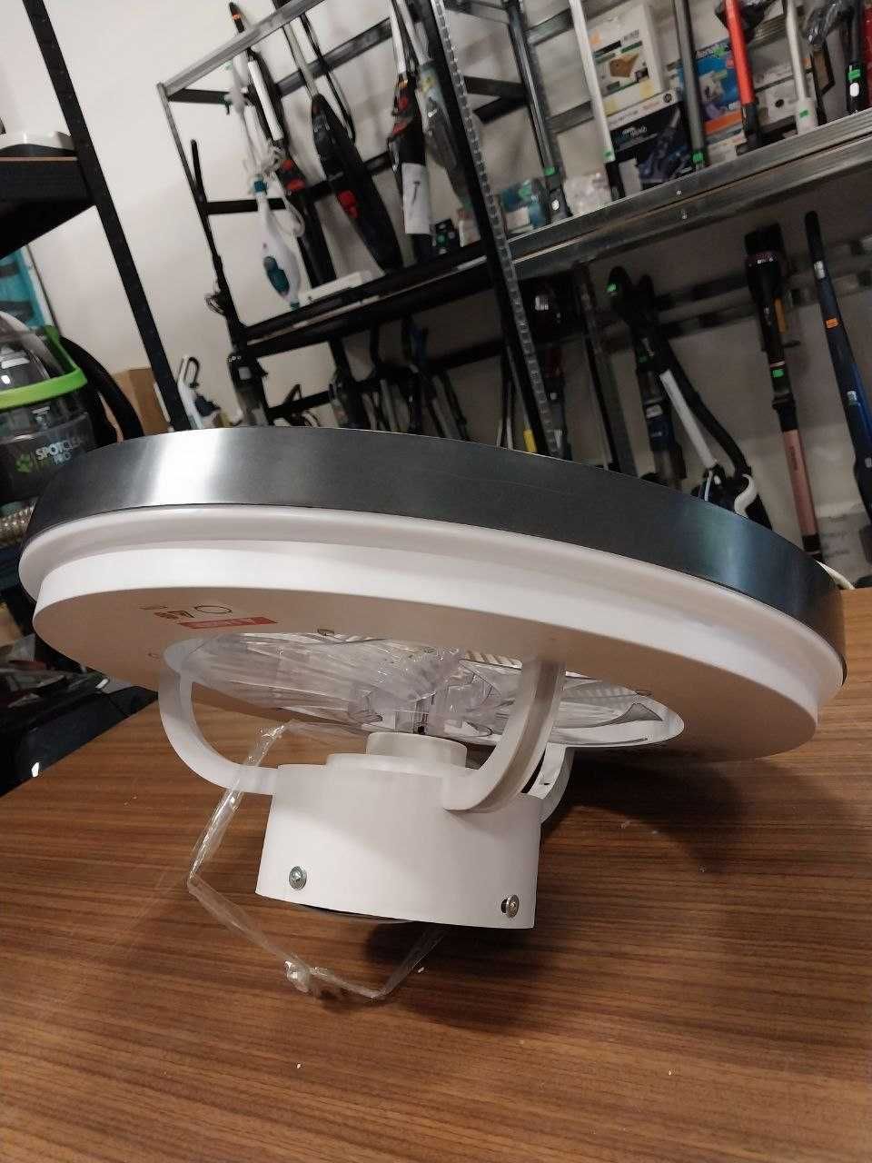 Ciche wentylator sufitowe z lampą LED