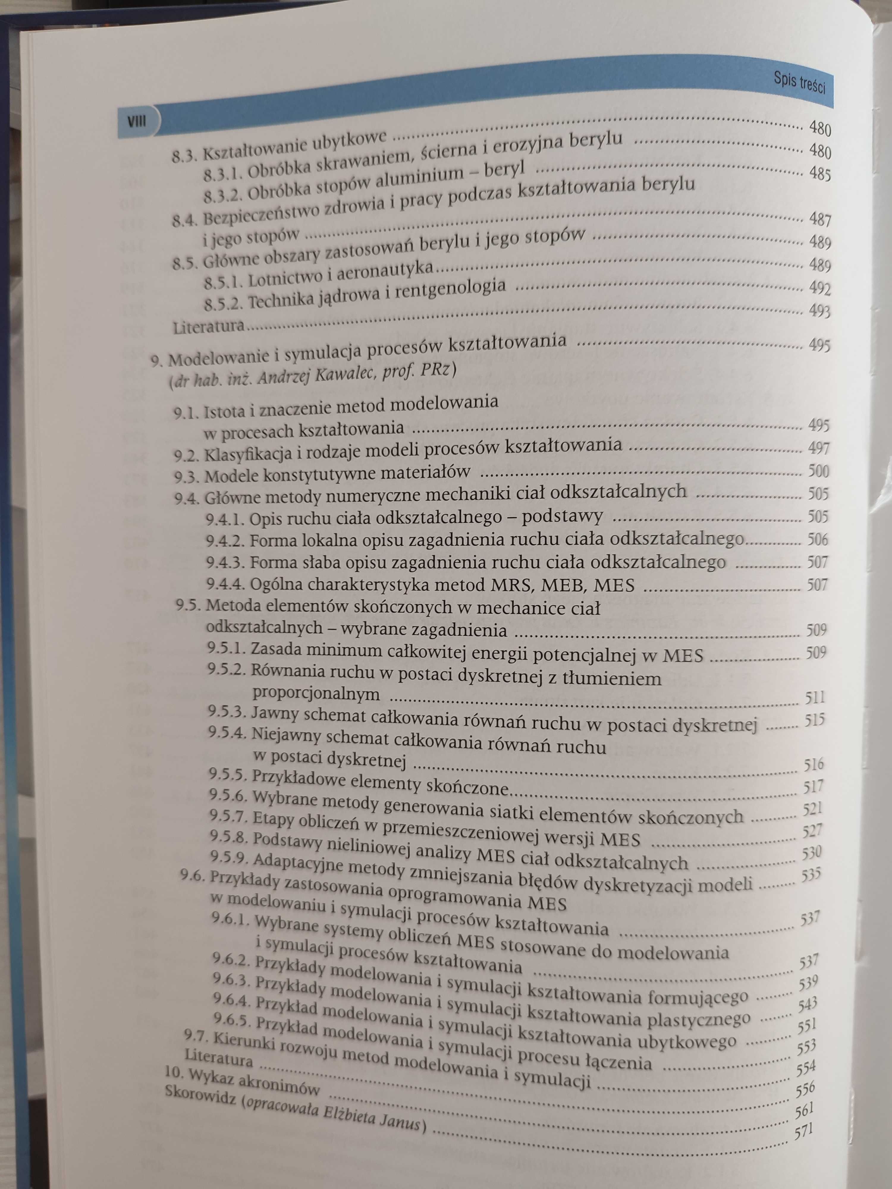 Oczoś K., Kawalec A.: Kształtowanie metali lekkich