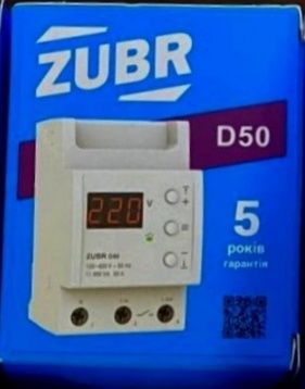 Реле напряжения ZUBR D40/50/63