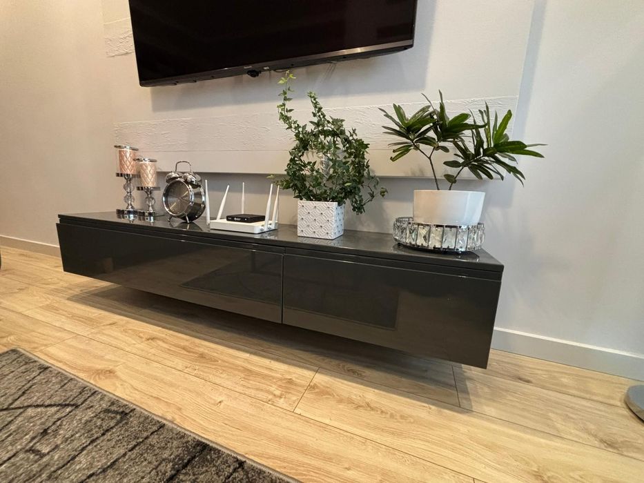 Szafka RTV wisząca grafit