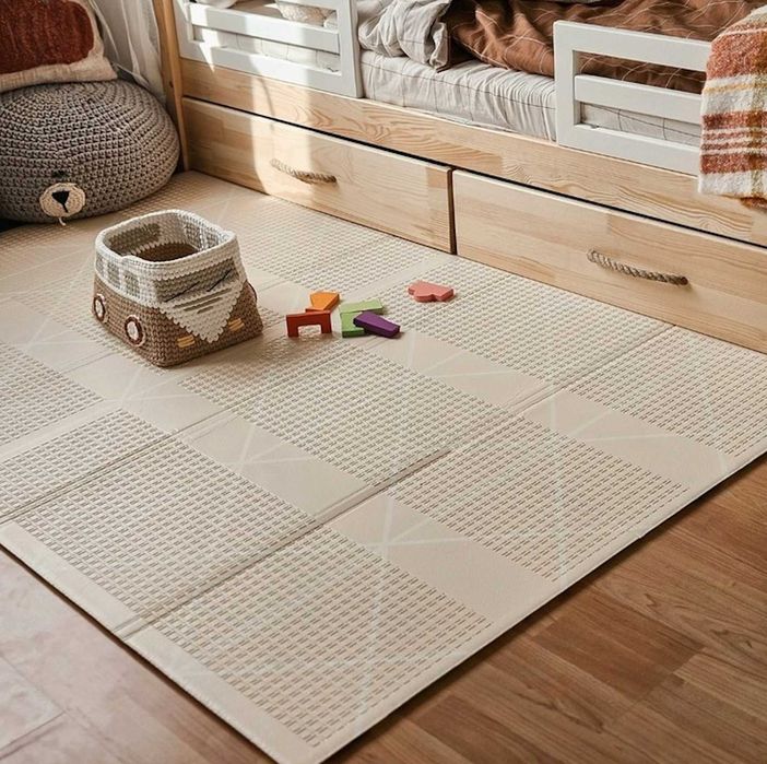 Zestaw 2w1 XXL Mata Edukacyjna Piankowa Dwustronna +GRATIS Mata Puzzle