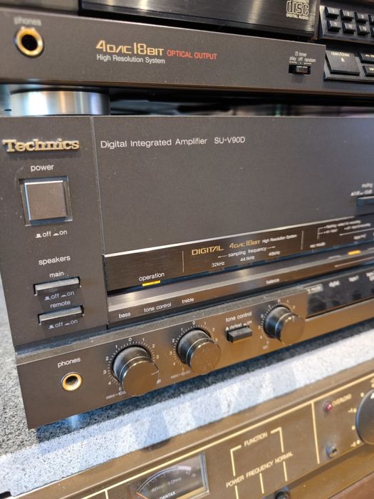 Technics Top wieża,6 części + gramofon.
