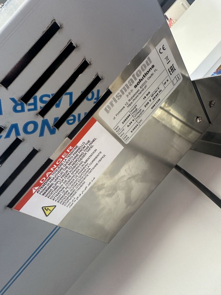 Wałkownica elektryczna do ciasta 300 Prismafood 250W