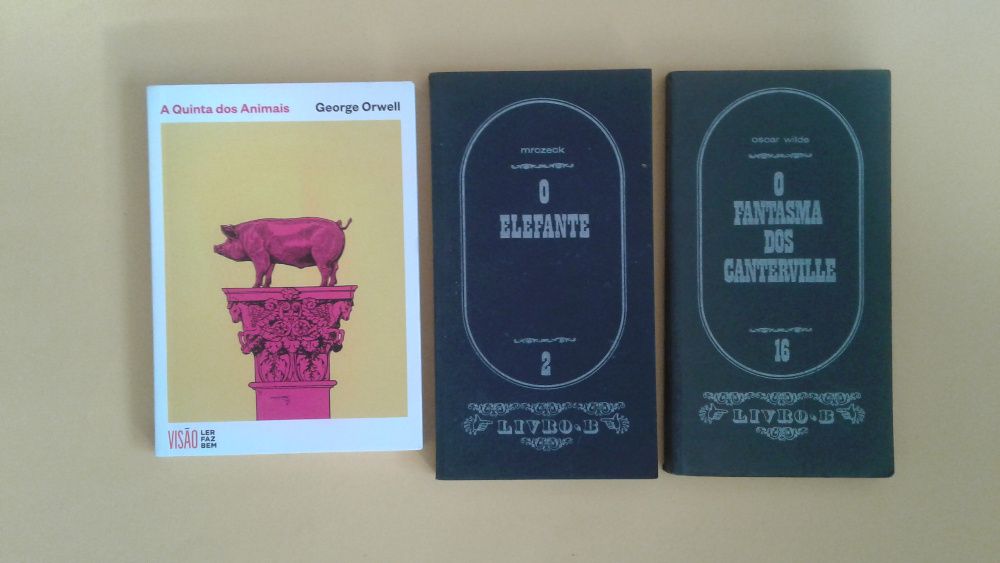 Vários livros de: Italo Calvino George Orwell, Oscar Wilde, etc