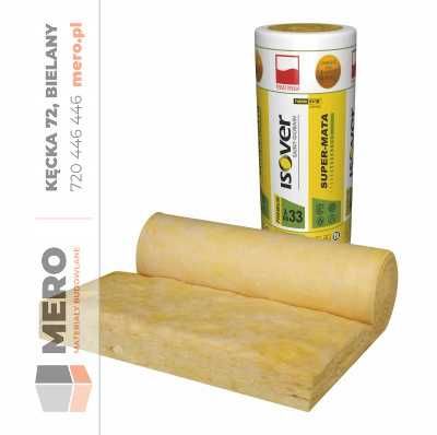 WEŁNA MINERALNA ISOVER Super-mata 0,033 - 10cm / 15cm / 20cm