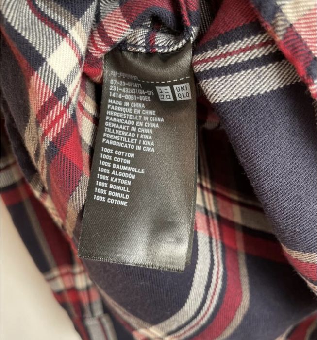 Сорочка uniqlo юникло фланелева