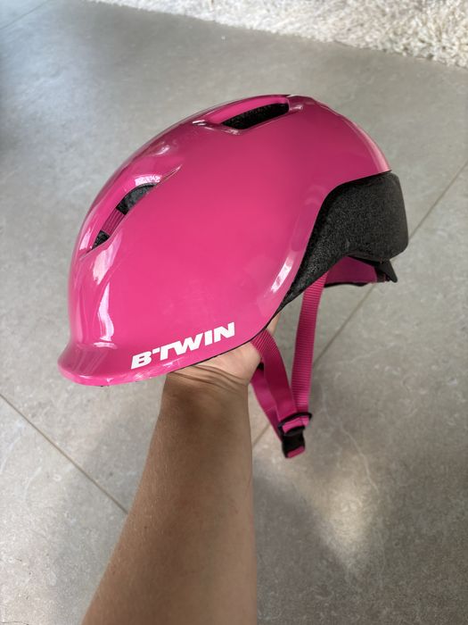 Kask btwin 53-56cm dziecięcy, dziewczynka