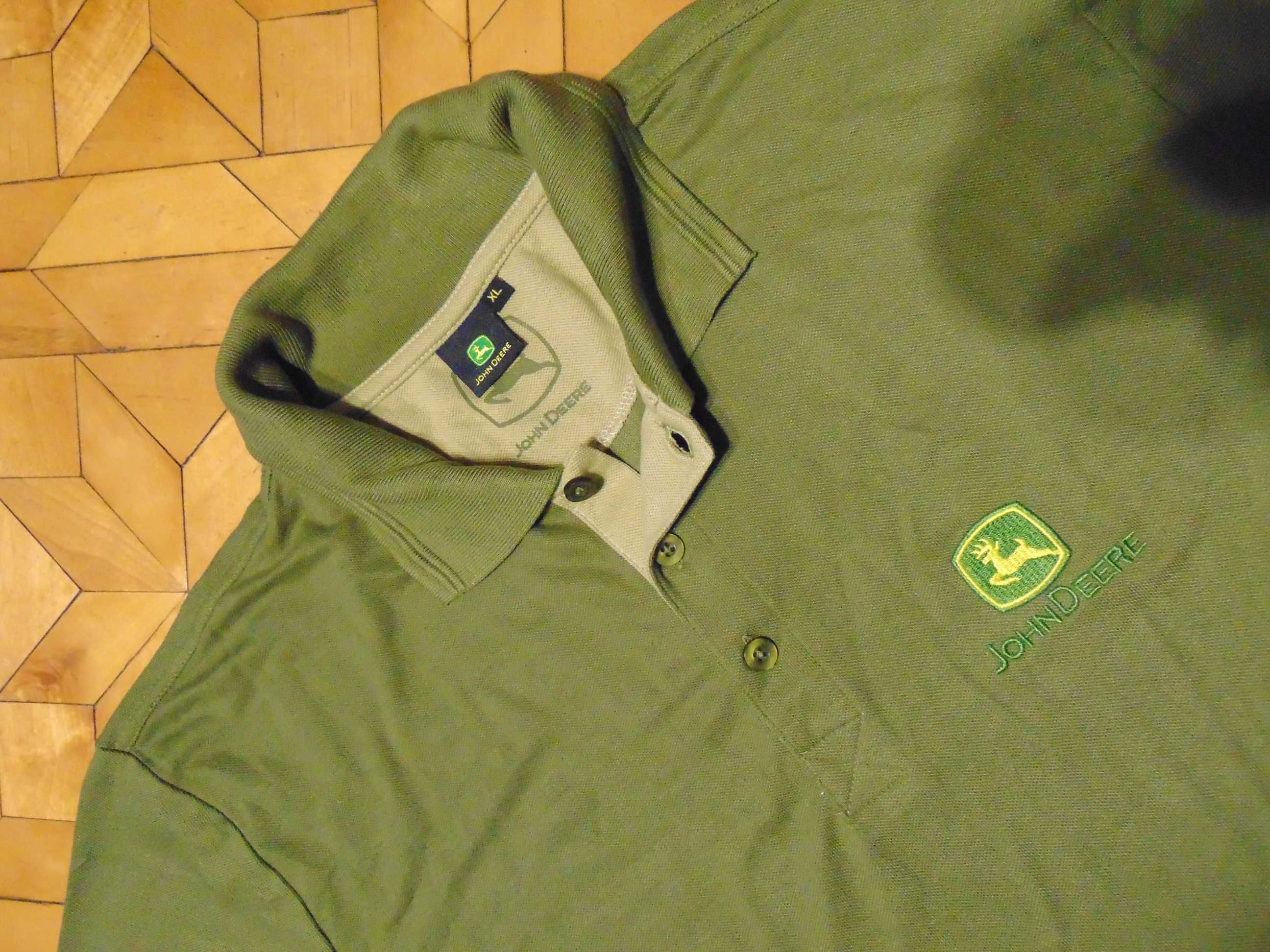 JOHN DEERE oryginalna polówka polo roz M 60% TENCEL NOWA