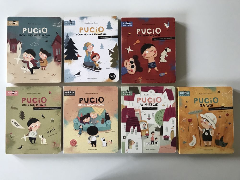 Pucio - zestaw 7 dużych książek dla dzieci