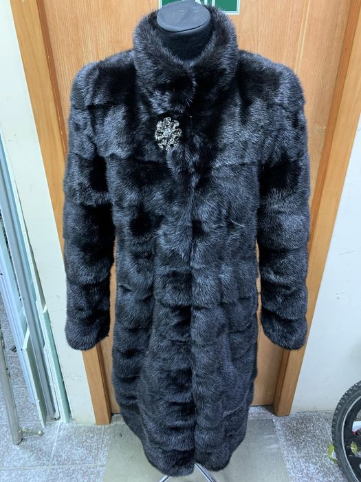 Шуба НОРКА Чорная размер 50 KASTORIA