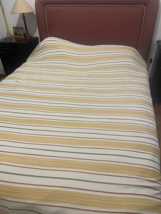 Estrutura cama + colchão + cabeceira