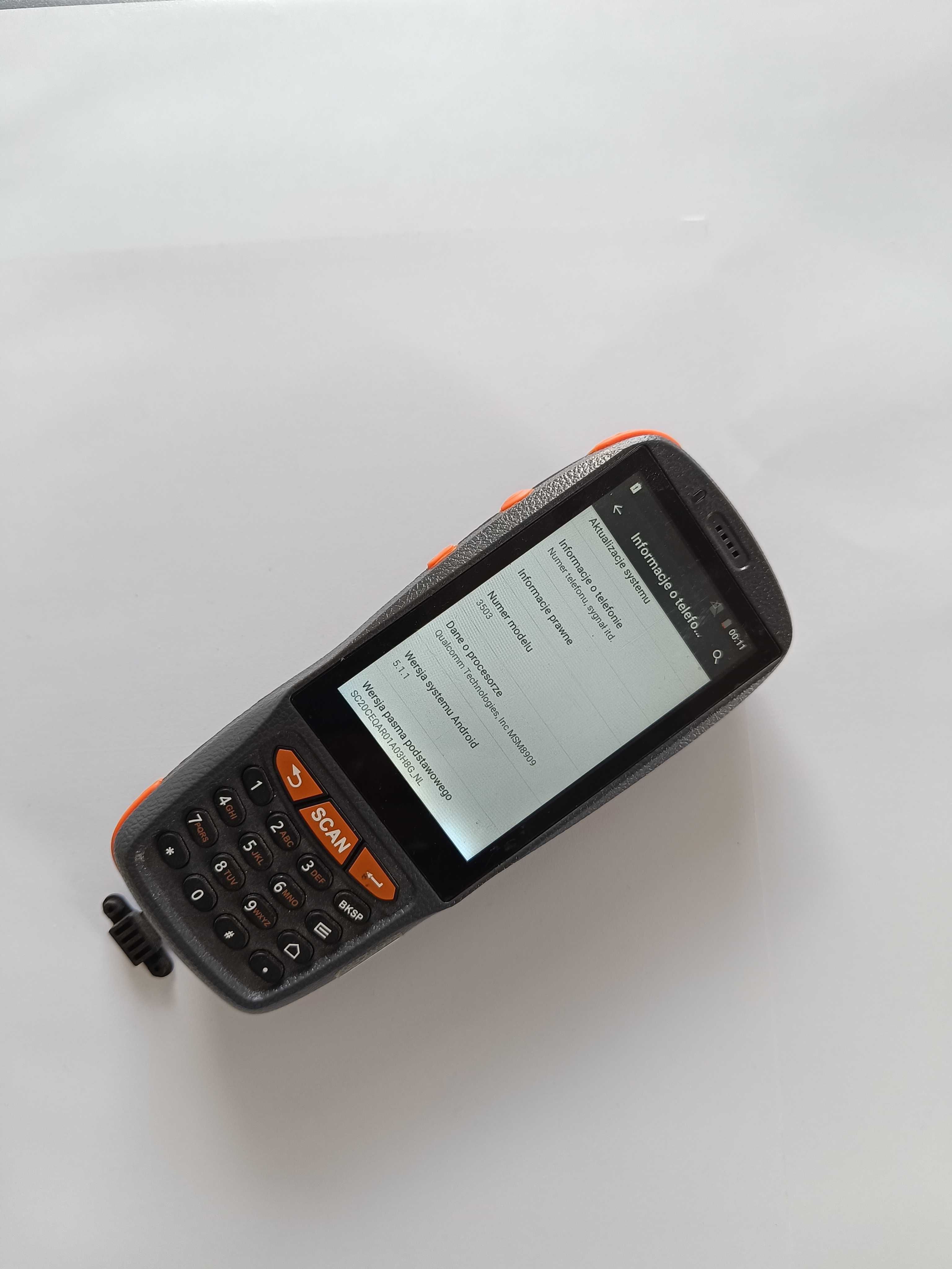Kolektor danych PDA3503 Android 5.1 Skaner kodów 1D/2D | 4G, WiFi NFC
