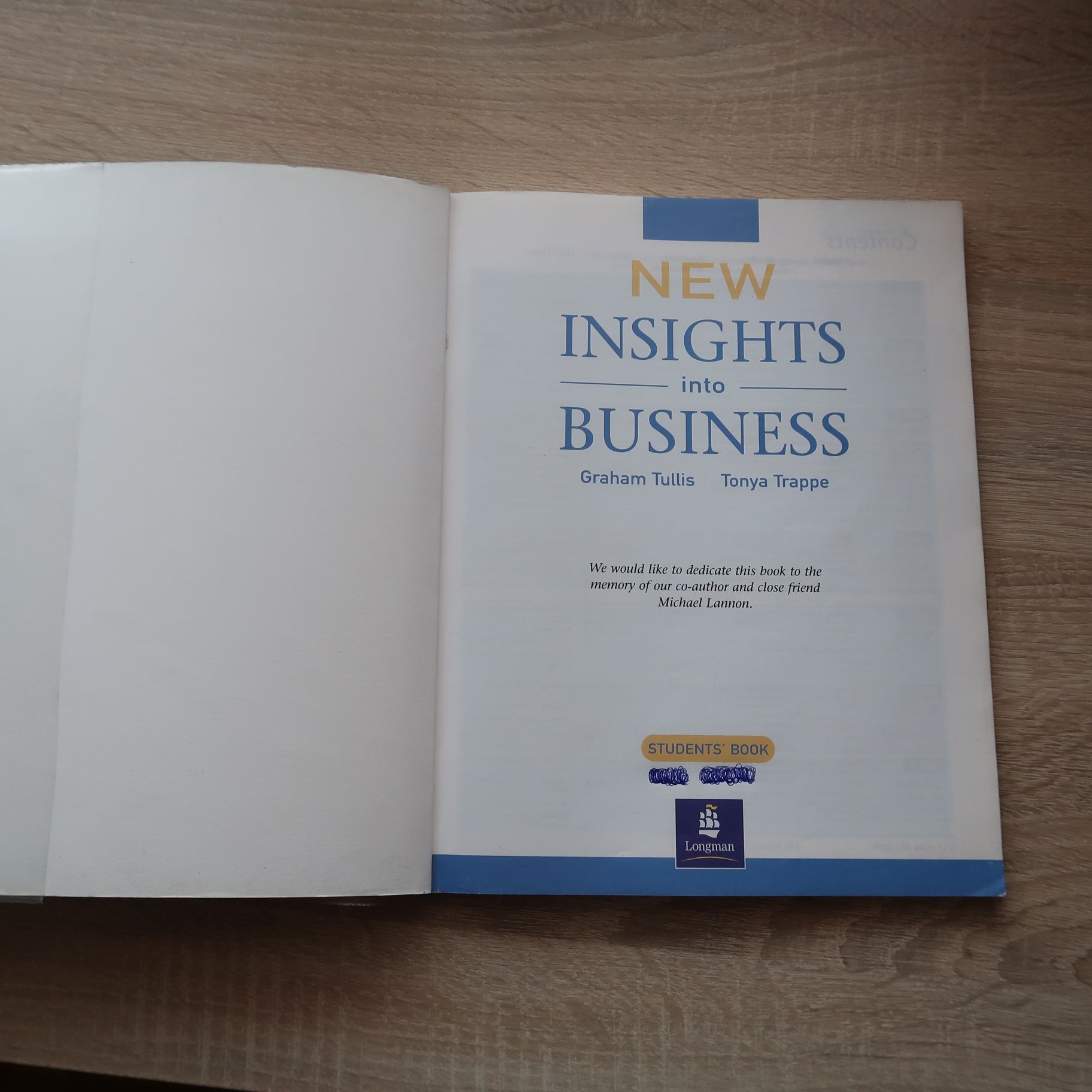 Książka New Insights Into Business, Graham Tullis, Tonya Trappe