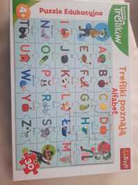 Alfabet puzzle rodzina treflikow