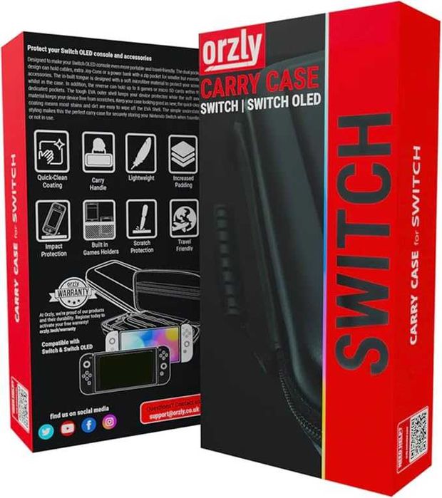 Orzly Carry Case – Etui ochronne do Nintendo Switch / Switch OLED