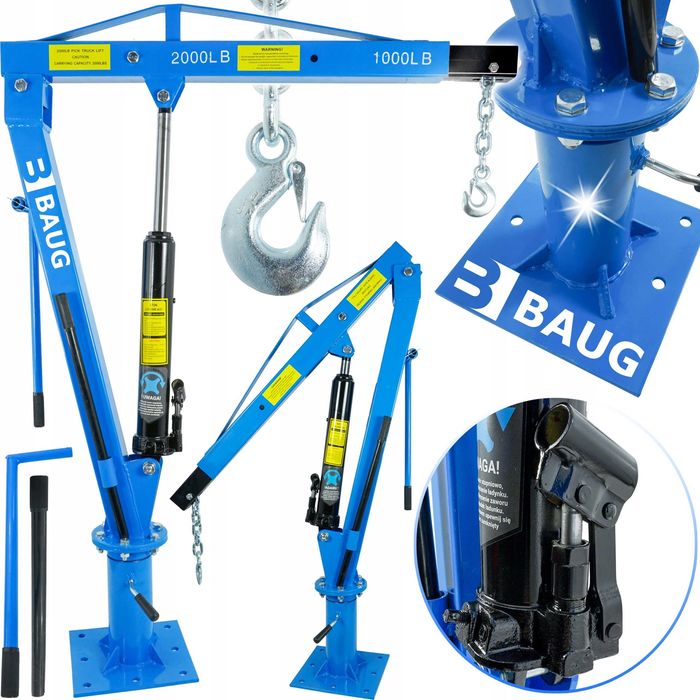 ŻURAW WARSZTATOWY Dźwig Podnośnik Silnika Silników 1T HDS Obrotowy