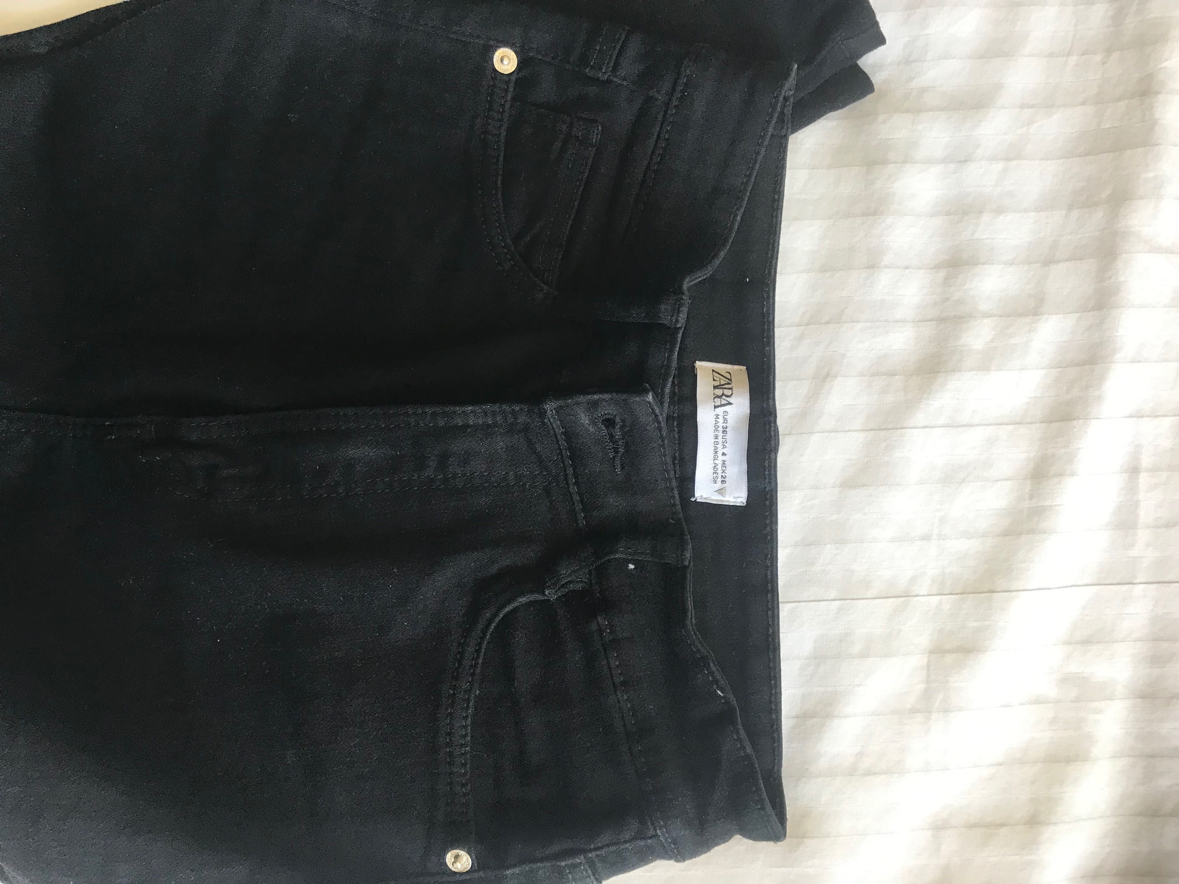 Jeans Zara 36 pretos