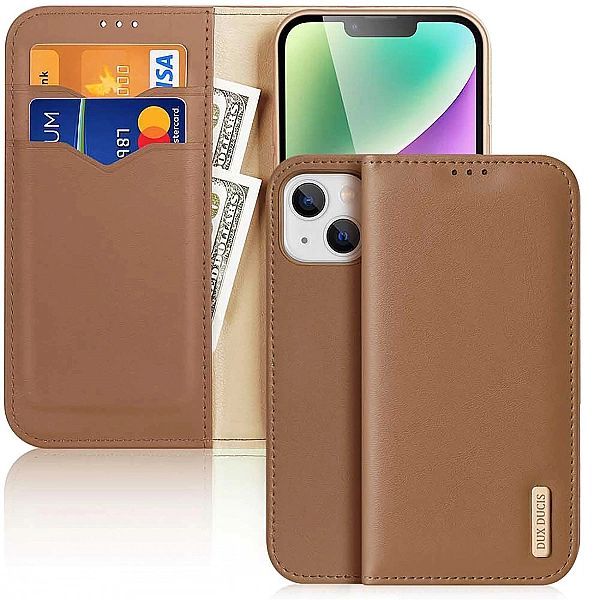 Etui z portfelem Dux Ducis Hivo z blokadą Rfid do iPhone 15 Plus - brą