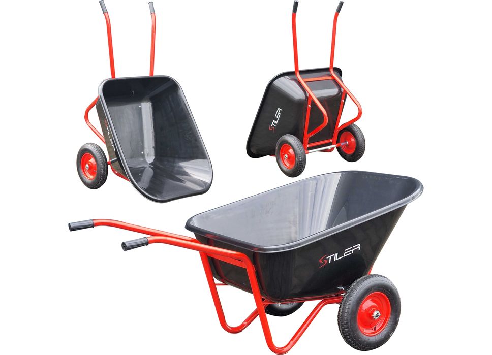 TACZKA OGRODOWA dwukołowa KOLEBA wózek paszowy japonka spawana 300L