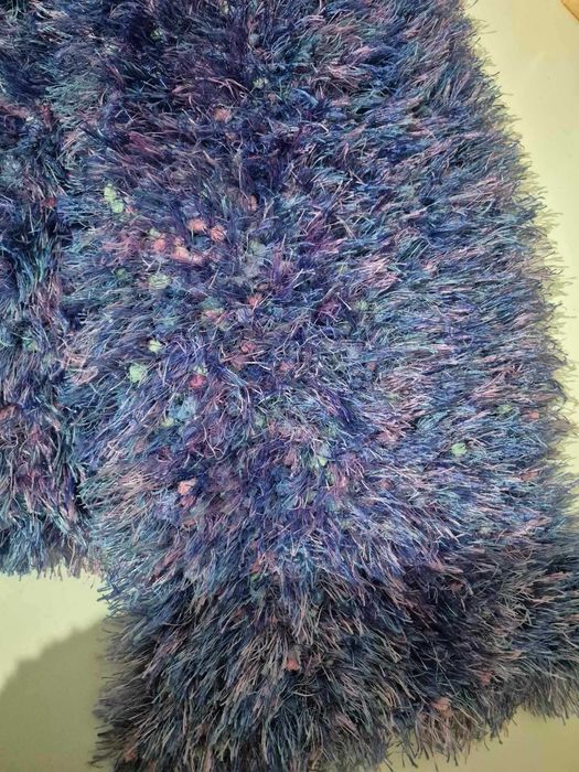 Szalik włochaty kolorowy