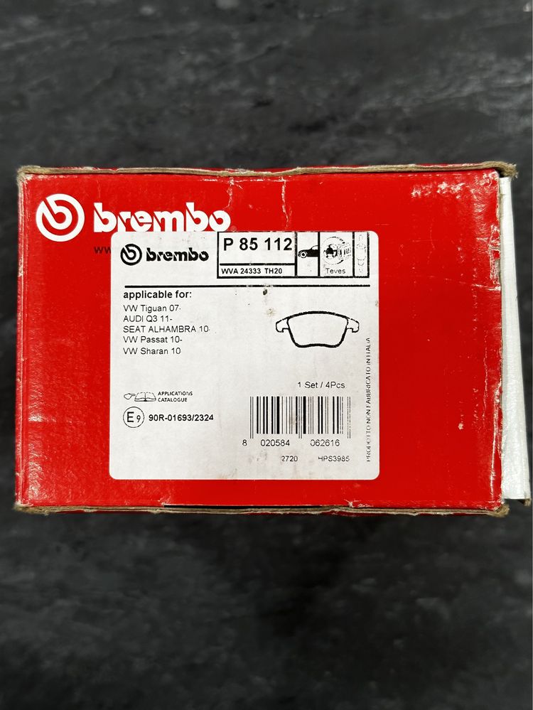 Гальмівні колодки BREMBO - Модель P85112 на Passat B7 USA Нові