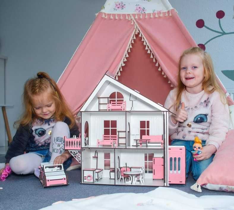 Дитячий ляльковий будиночок для LOL  Будинок для ляльок з меблями