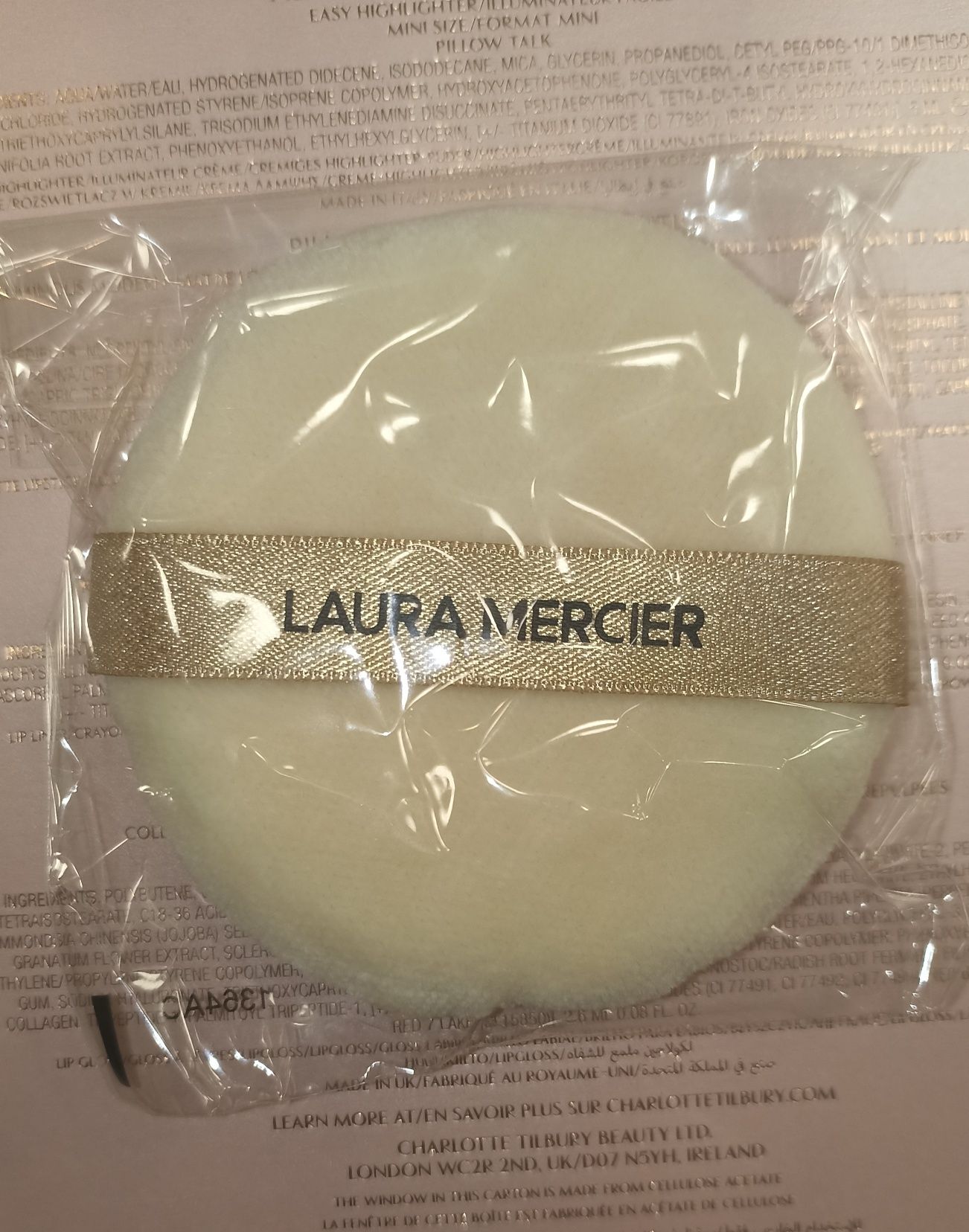 Duży puszek welurowy do twarzy Laura mercier nowy