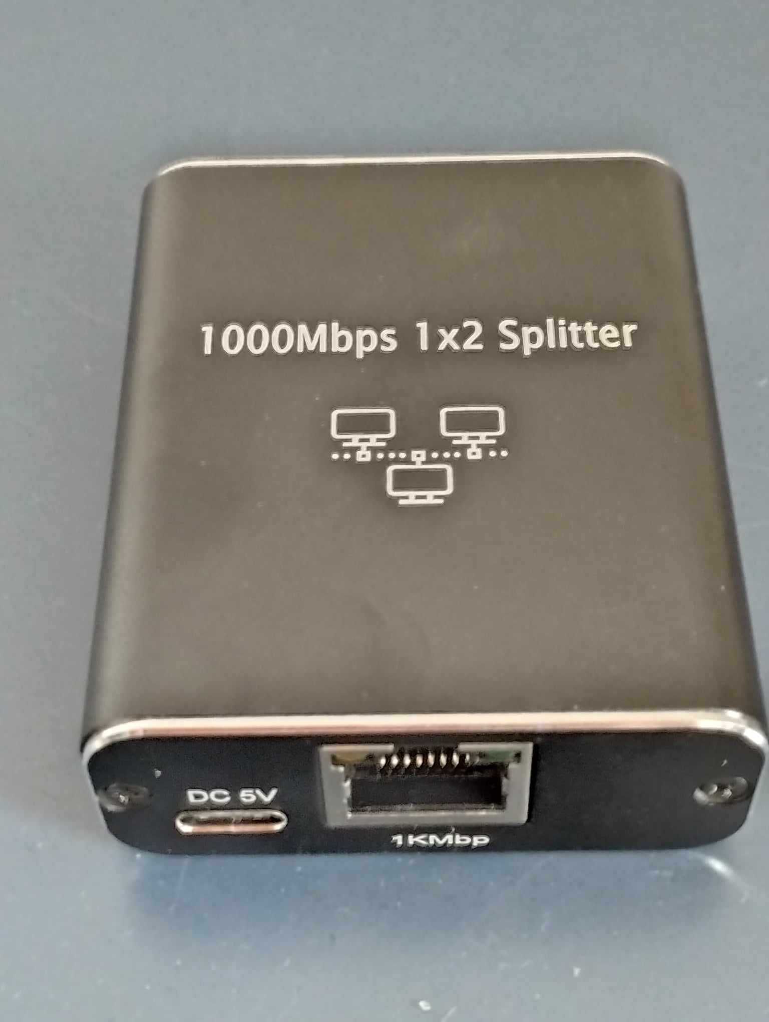 Adapter rozdzielacz Mini Switch Splitter LAN Ethernet 2xRJ45 1000M 1GB