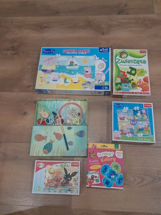 Zestaw puzzli +edukacyjne układanki