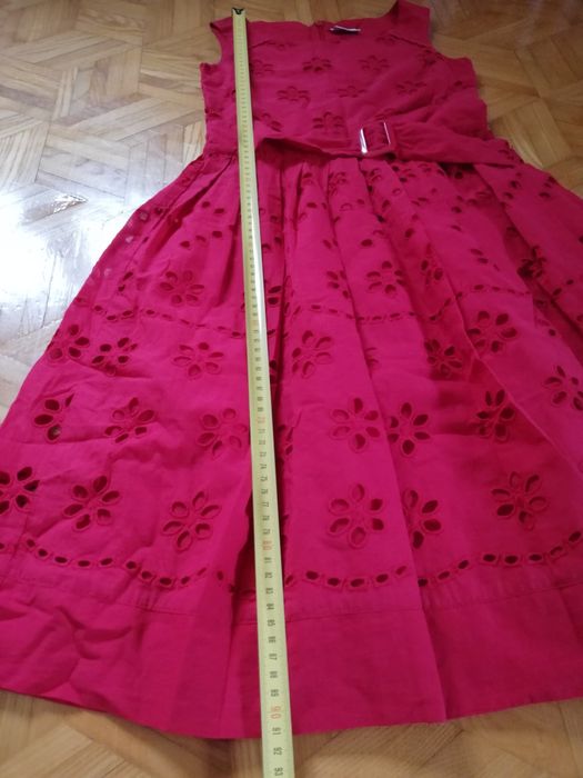Sukienka czerwona na 10 lat 140 cm wzrostu