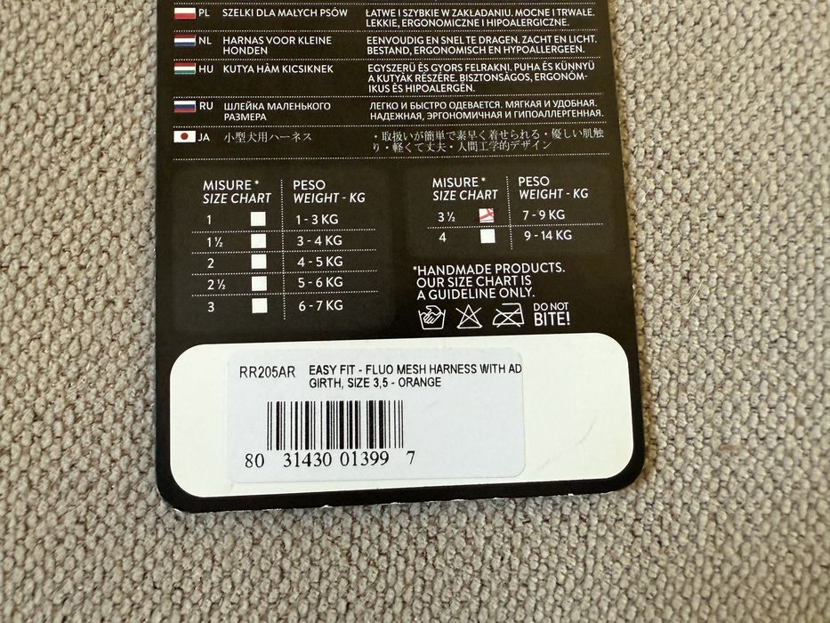 Szelki tre ponti mesh orange