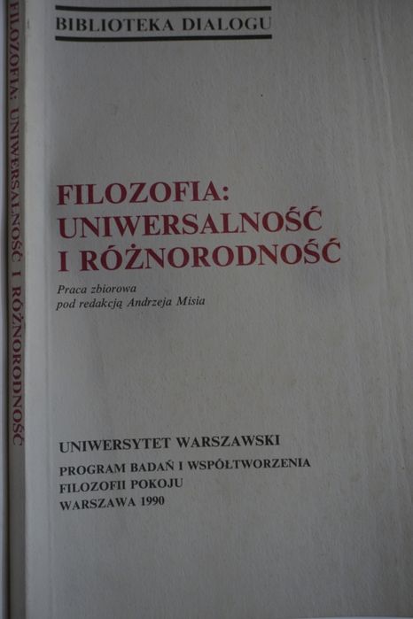 Filozofia: Uniwersalność I Różnorodność Andrzej Miś