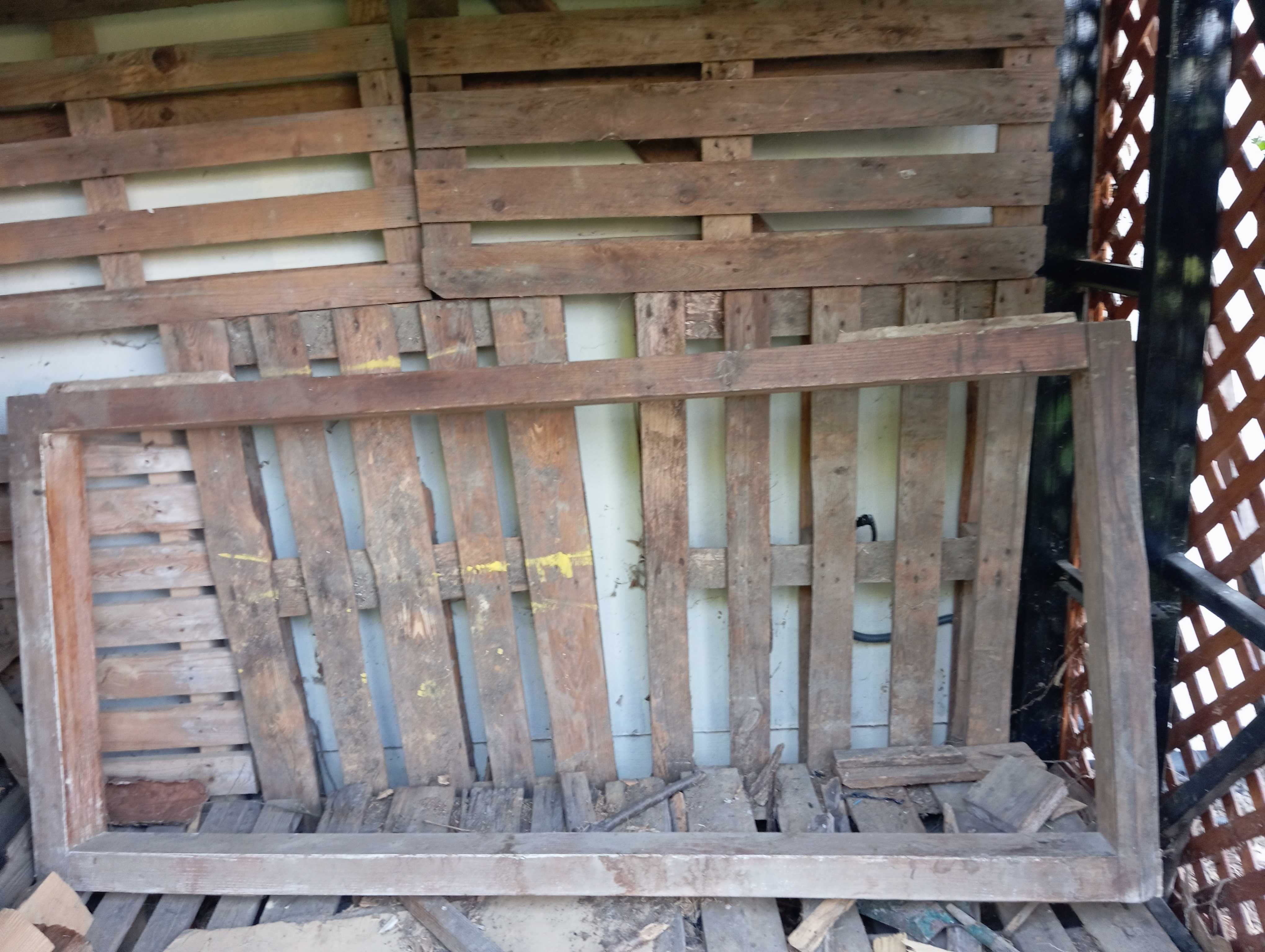 Drzwi drewniane plus framuga 81,5 / 85 x 191, idealne na budowę