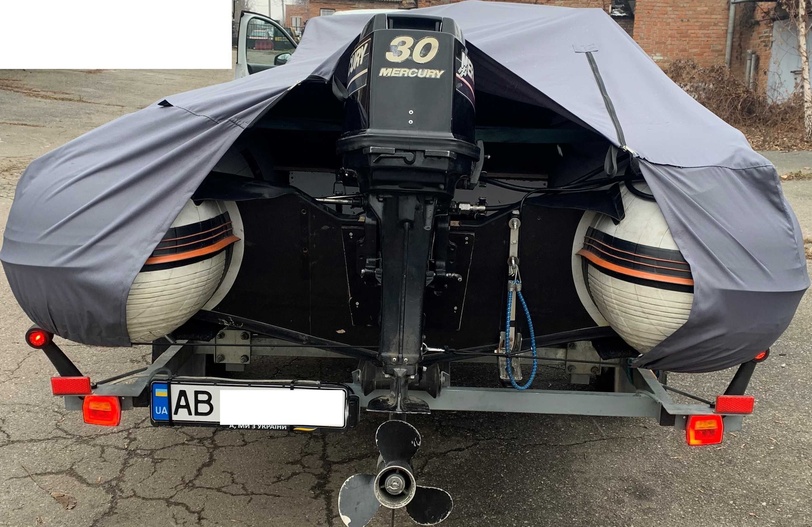 Човен Колібрі 450 DSL + Mercury 30 + лафет + Haswing + Humminbird